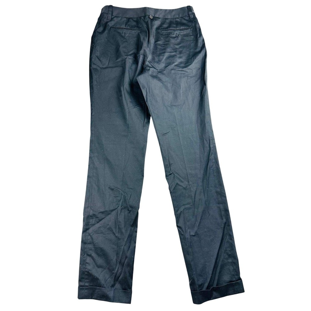 Messori Women Pants 42 Black Tailored Slim-Straight‎ Trouser Italy Made M6547444